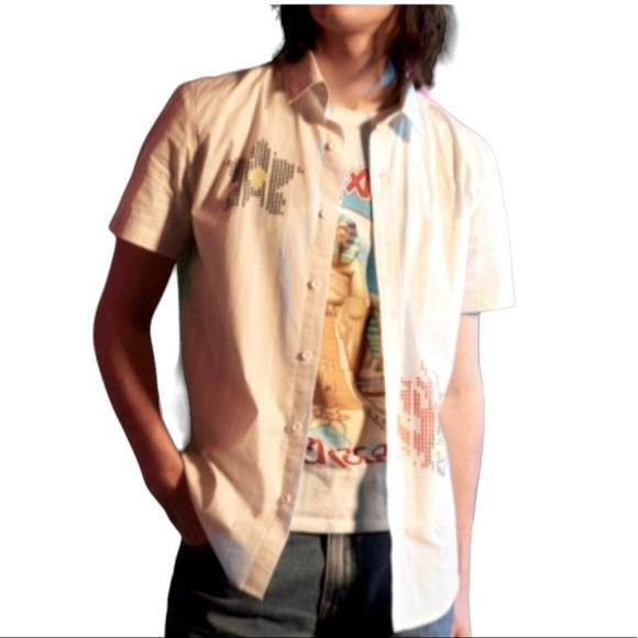 Our Universe Stranger Things Scantron Woven Button Up Size XXL - Picture 1 of 10